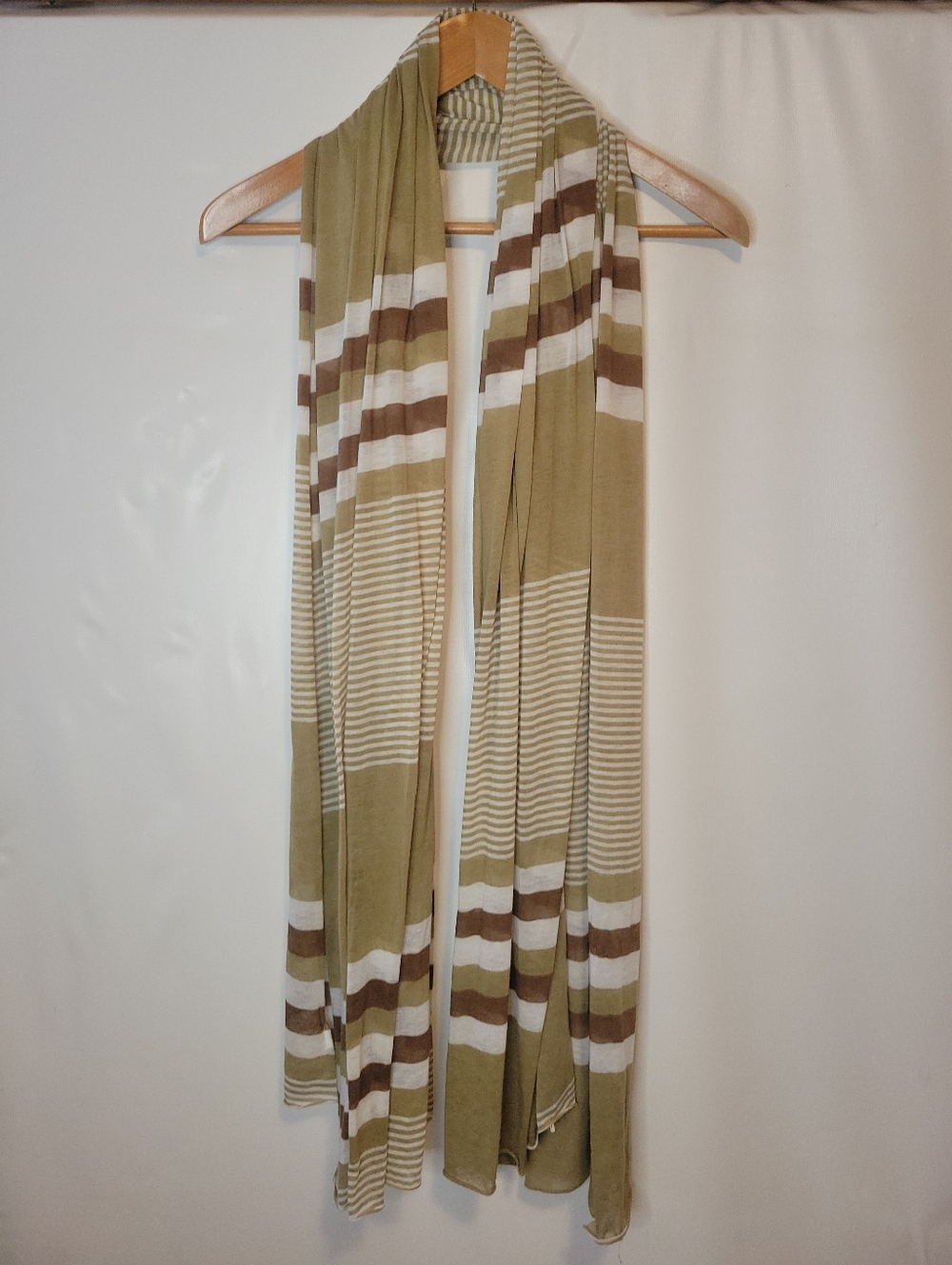 Romano Buttery Soft Striped Lightweight Neutrals Scarf